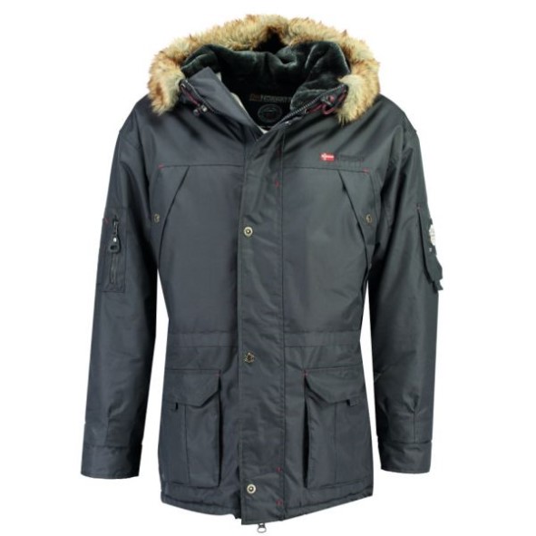 Geografische Noorwegen Parka De Hombre Abiosaure Azul Marino Marineblauw