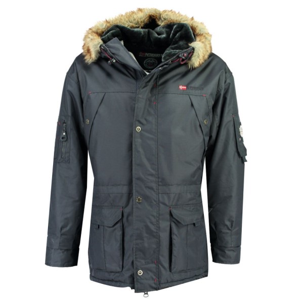 Geografische Noorwegen Parka De Hombre Abiosaure Azul Marino Marineblauw