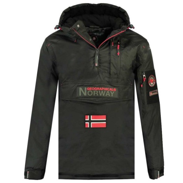 Geografische Noorwegen Parka De Hombre Barker Gris Oscuro Grijs