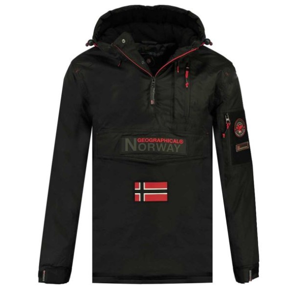 Geografische Noorwegen Parka De Hombre Barker Negro Zwart