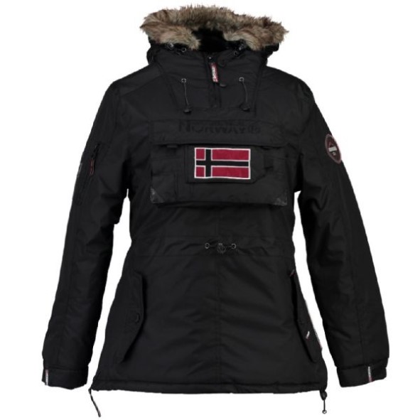 Geografische Noorwegen Parka De Mujer Baby Negro Zwart