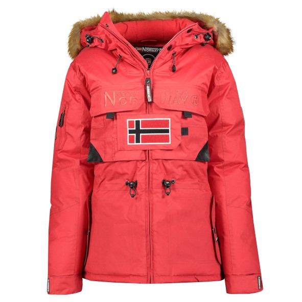Geografische Noorwegen Parka De Hombre Bank Rojo Rood