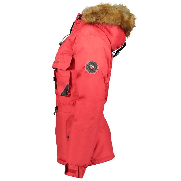 Geografische Noorwegen Parka De Hombre Bank Rojo Rood