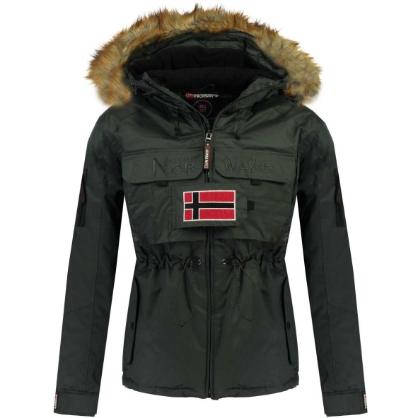 Geografische Noorse Parka De Hombre Bank Gris Oscuro Grijs