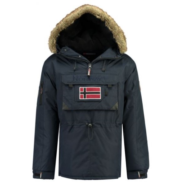Geografische Noorwegen Parka De Hombre Beco Azul Marino Marineblauw