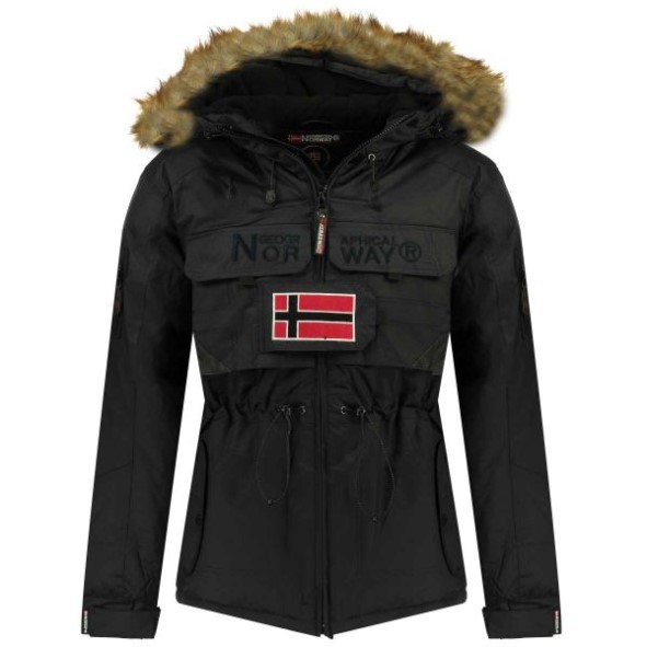 Geografische Noorwegen Parka De Hombre Bank Negro Zwart
