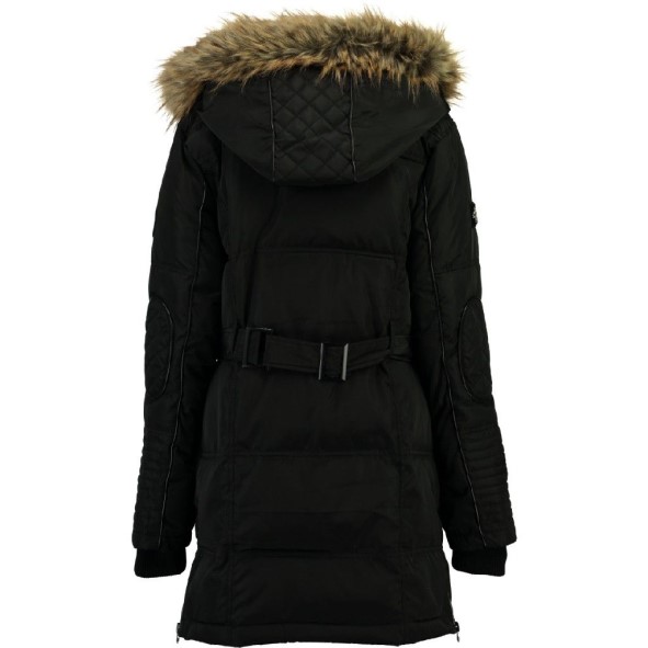 Geografische Noorwegen Parka De Mujer Mooi Zwart Zwart