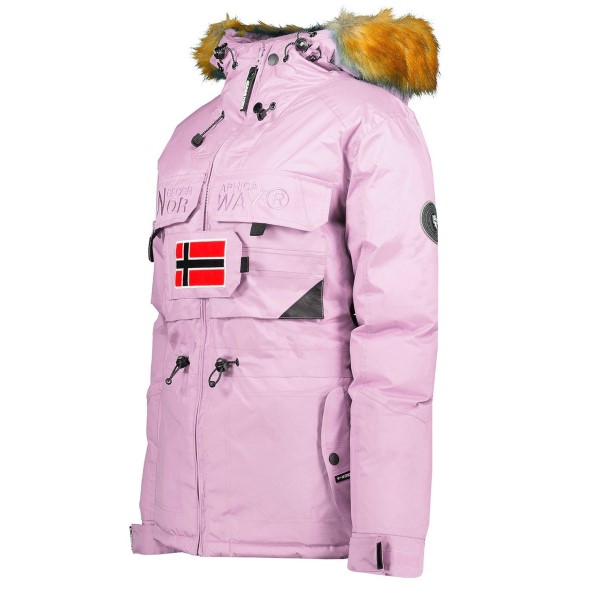 Geografische Noorwegen Parka De Mujer Bellaciao Rosa Claro Rosa