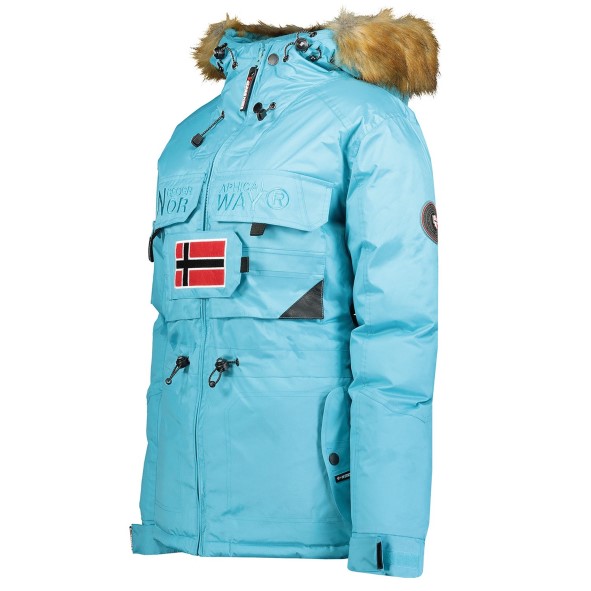 Geografische Noorwegen Parka De Mujer Bellaciao Turquesa Turkoois