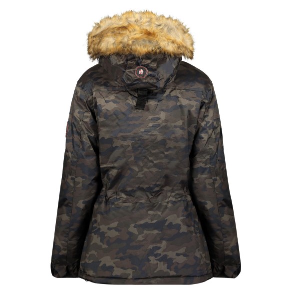 Geografische Noorwegen Parka De Mujer Bellaciao Camo Caqui Kaki