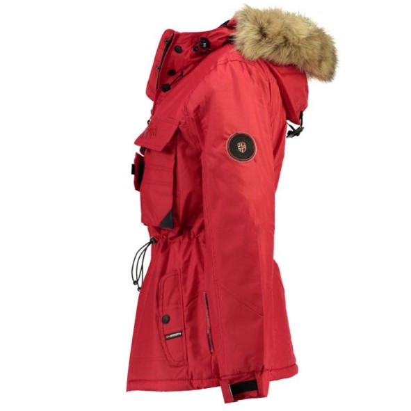 Geografische Noorwegen Parka De Niña Bellaciao Rojo Rood