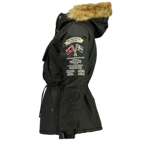 Geografische Noorwegen Parka De Hombre Boemerang Negro Zwart