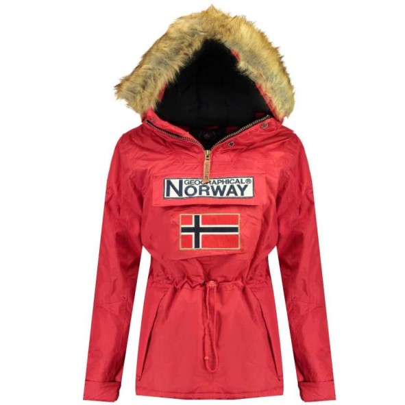 Geografische Noorwegen Parka De Mujer Boomera Rojo Rood