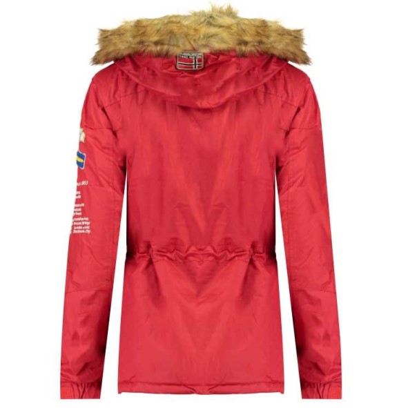 Geografische Noorwegen Parka De Mujer Boomera Rojo Rood