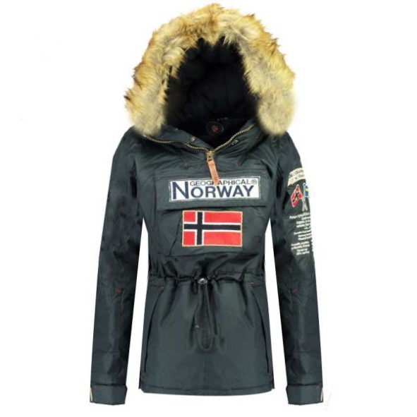 Geografische Noorwegen Parka De Mujer Boomera Azul Marino Marineblauw