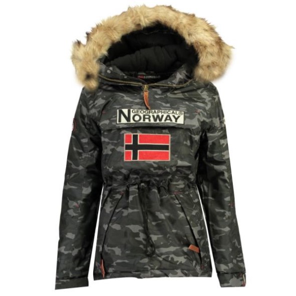 Geografische Noorwegen Parka Mujer Boomera Cam0 Negro Zwart