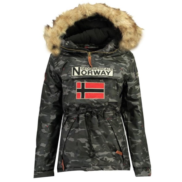 Geografische Noorwegen Parka Mujer Boomera Cam0 Negro Zwart