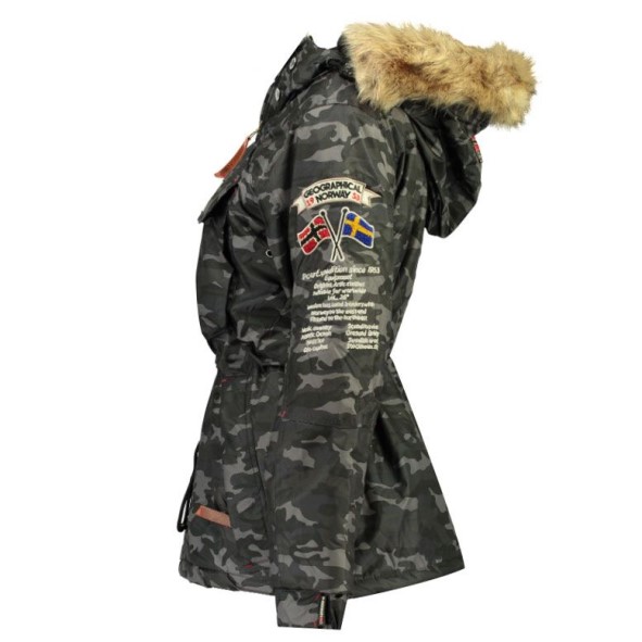Geografische Noorwegen Parka Mujer Boomera Cam0 Negro Zwart