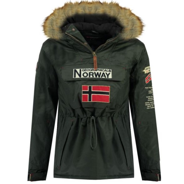 Geografische Noorwegen Parka De Niño Boemerang Gris Oscuro Grijs