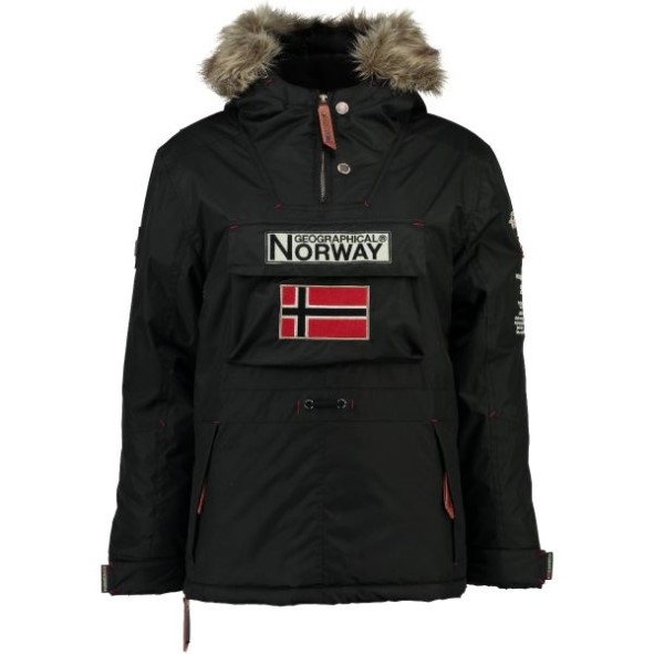 Geografische Noorwegen Parka De Niño Boemerang Negro Zwart