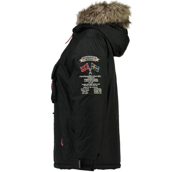 Geografische Noorwegen Parka De Niño Boemerang Negro Zwart