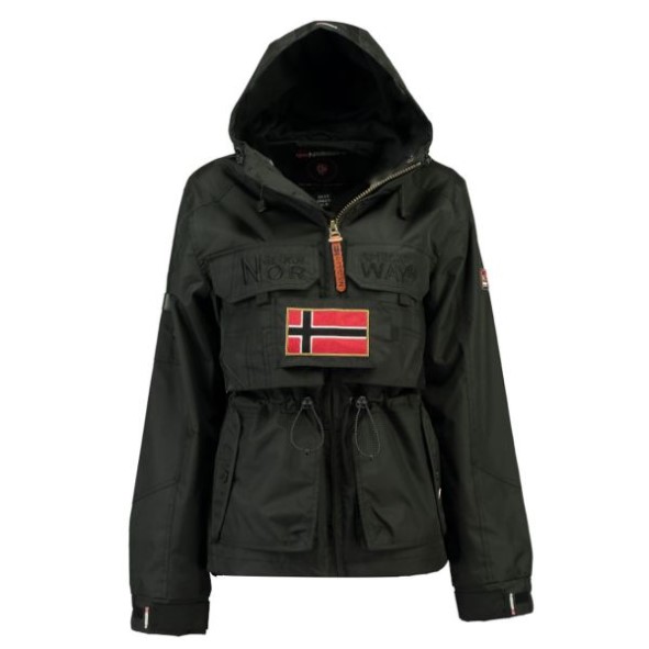 Geografische Noorwegen Parka Mujer Butcheta Negro Zwart