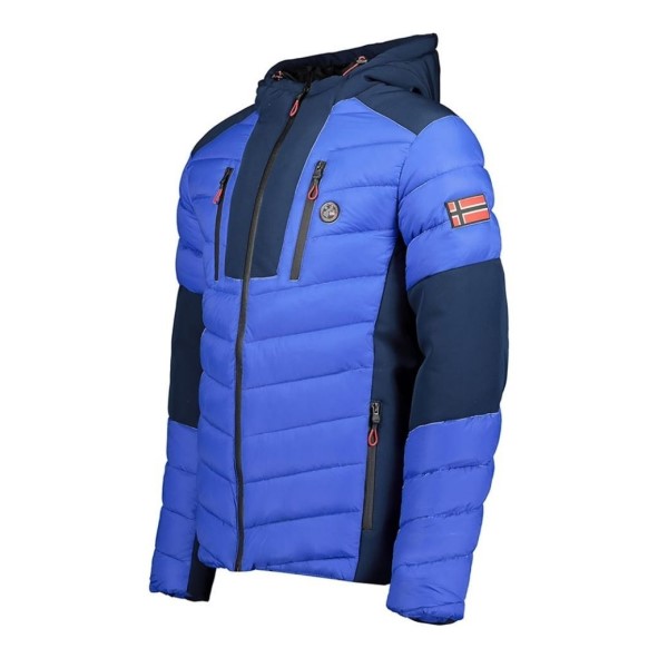 Geografische Noorwegen Parka De Hombre Doysun Azul Eléctrico Blauw
