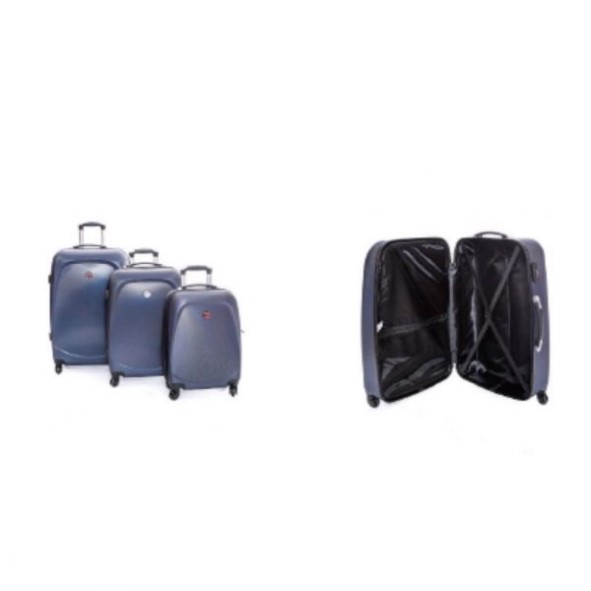 Geografisch Noorwegen Set De Tres Maletas Salvadore Azul Marino Marine