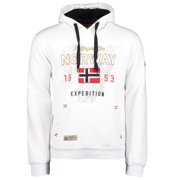Geografisch Noorwegen Guitre Hombre Blanco Wit