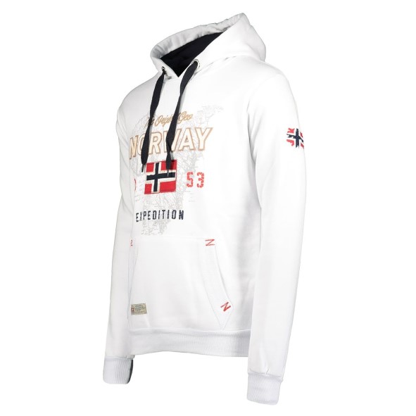 Geografisch Noorwegen Guitre Hombre Blanco Wit
