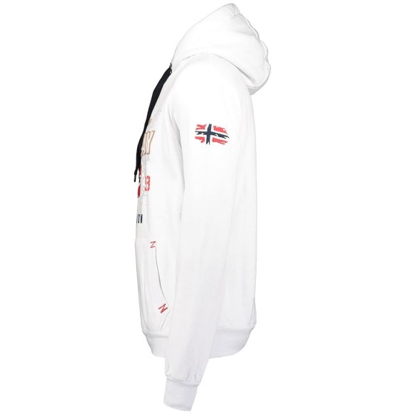 Geografisch Noorwegen Guitre Hombre Blanco Wit