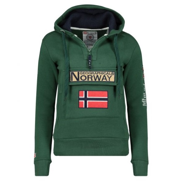 Geografisch Noorwegen Sudadera De Hombre Gymles Verde Oscuro Oscuro