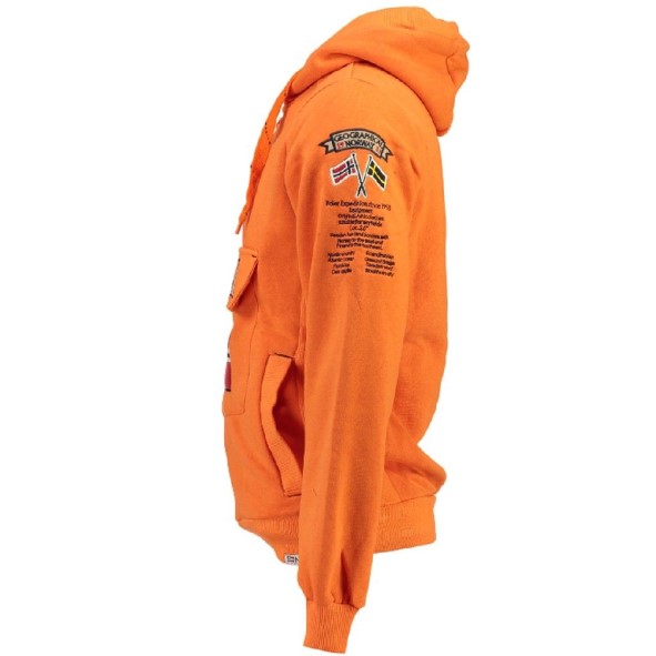 Geografisch Noorwegen Sudadera De Hombre Gymles Naranja Oranje