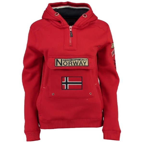 Geografisch Noorwegen Sudadera De Hombre Gymles Rojo Rood