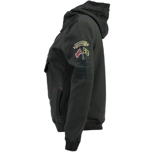 Geografisch Noorwegen Sudadera De Hombre Gymles Gris Oscuro Grijs