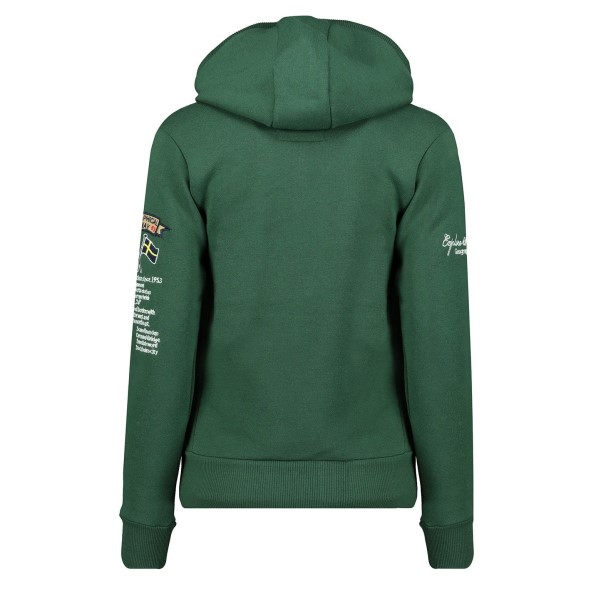 Geografisch Noorwegen Sudadera De Mujer Gymles Verde Oscuro Rosa