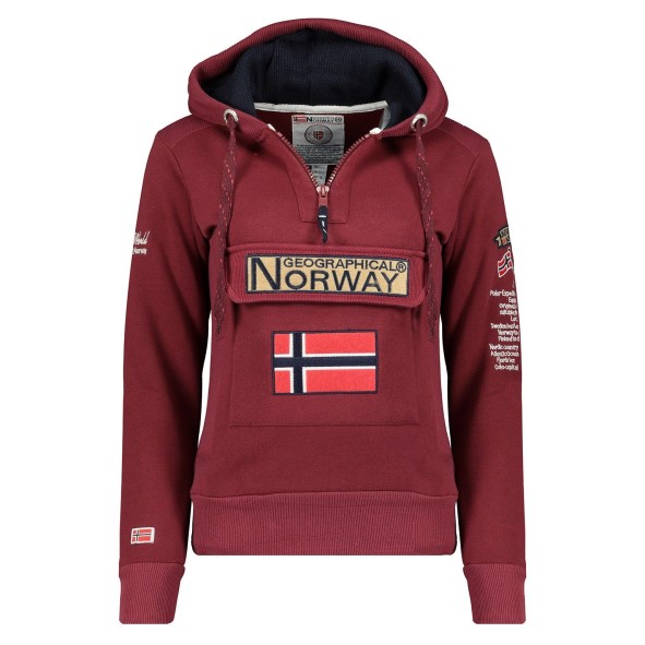 Geografisch Noorwegen Sudadera De Mujer Gymles Burdeos Burdeos