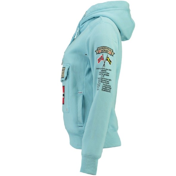 Geografisch Noorwegen Sudadera De Mujer Gymles Azul Cielo Blauw
