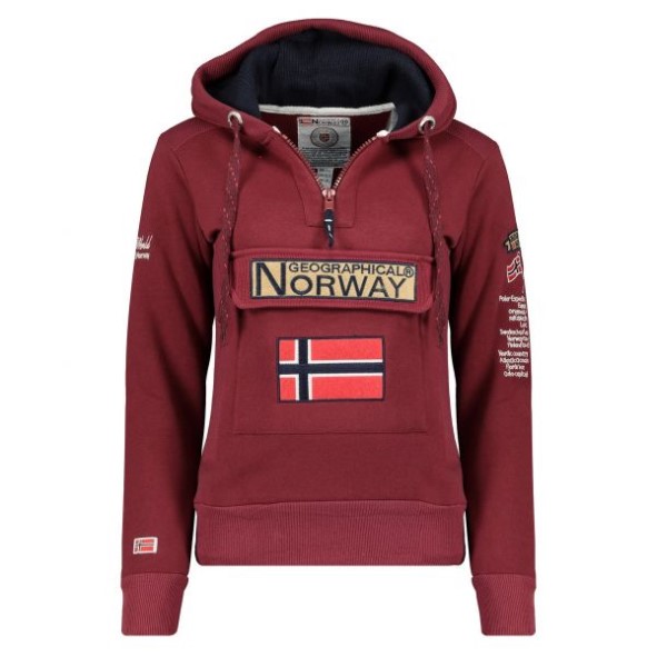 Geografisch Noorwegen Sudadera De Niños Gymles Burdeos Burdeos