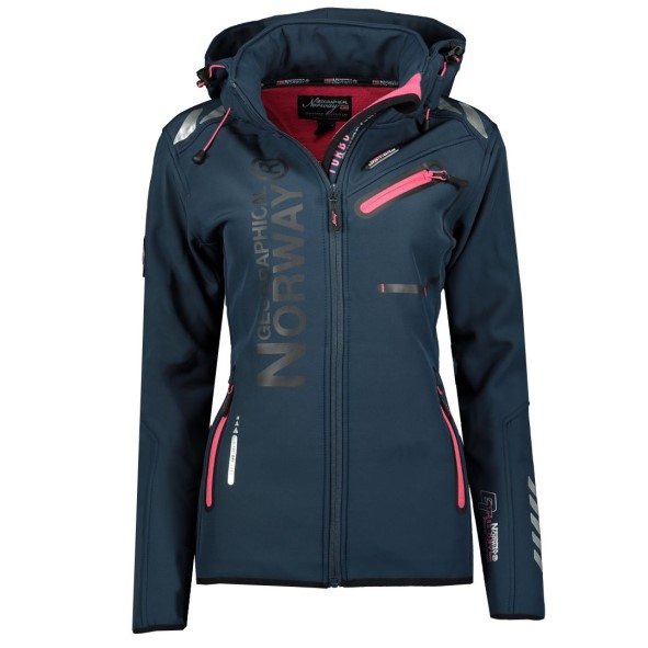 Geografische Noorwegen Chaqueta Softshell De Mujer Reine Azul Marino / Naranja Fluor Marino