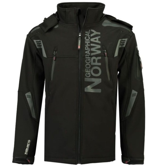 Chaqueta Softshell De Hombre Talentueux Negro Zwart Geografisch Noorwegen