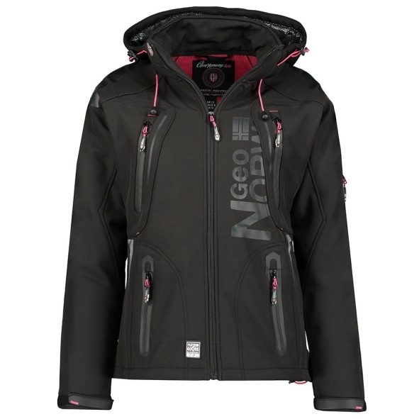 Geografisch Noorwegen Tisland Mujer Negro / Llamativo Rosa Rosa