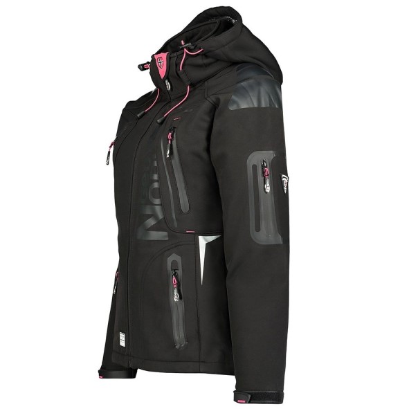 Geografisch Noorwegen Tisland Mujer Negro / Llamativo Rosa Rosa