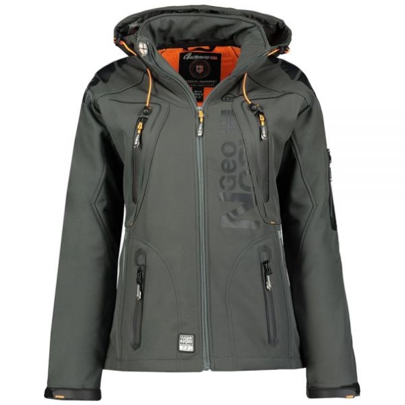 Geografisch Noorwegen Tisland Mujer Gris Oscuro / Naranja Naranja
