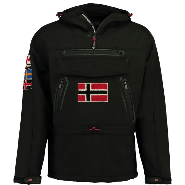 Geografische Noorwegen Chaqueta Softshell De Hombre Tykoon Negro Zwart