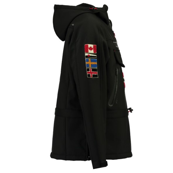 Geografische Noorwegen Chaqueta Softshell De Hombre Tykoon Negro Zwart